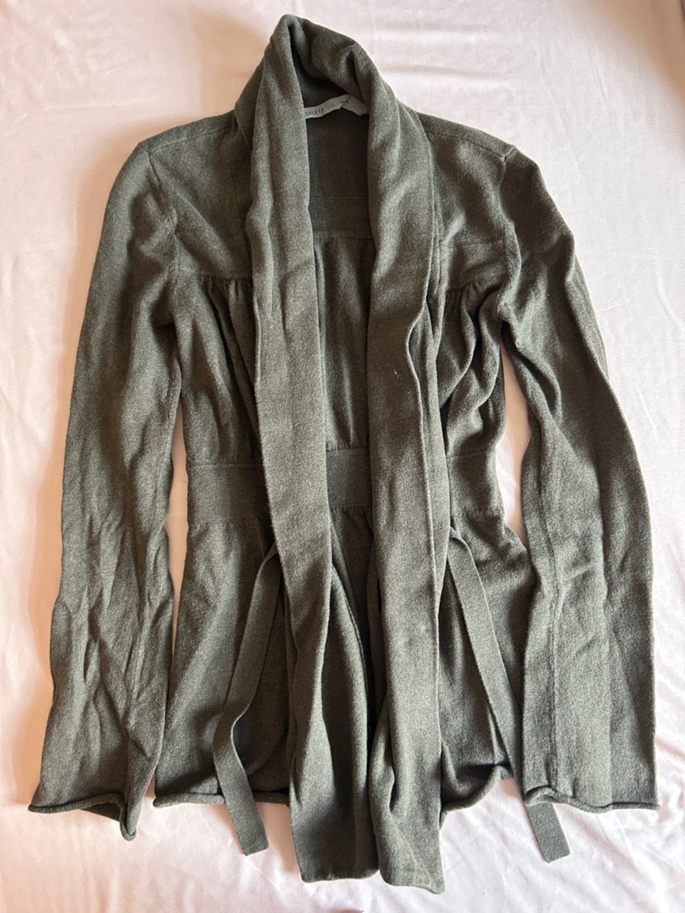 Athleta Olive Knit Cardigan